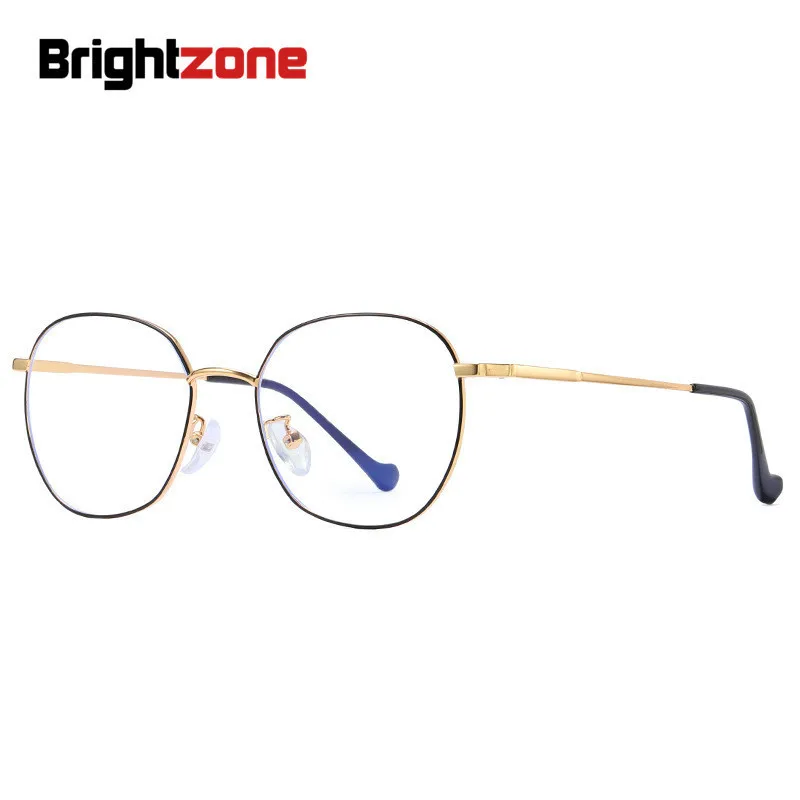 

Brightzone 2023 Anti Blue Ray металлические винтажные компьютерные прозрачные Ретро оправы для очков для женщин и мужчин круглые очки Tmall