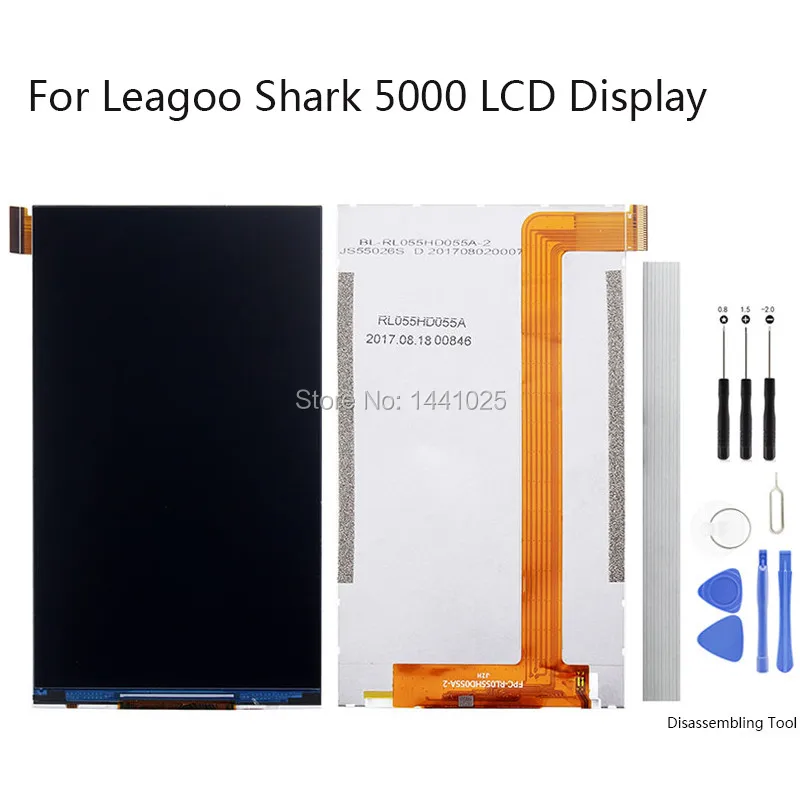 Дисплей сменный экран для Leagoo Shark 5000 ЖК дисплей Сенсорный 5 дюйма черный