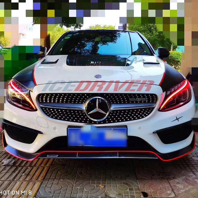 Icedriver для Mercedes Benz GLE class DRL светодиодные доски 2015 2019 дневные ходовые огни красный