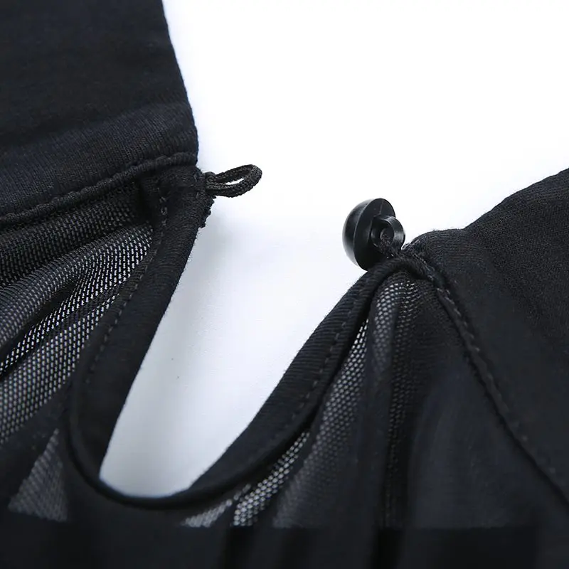 Женские Топы повседневные сексуальные Клубные Панк Черные Готические шикарные