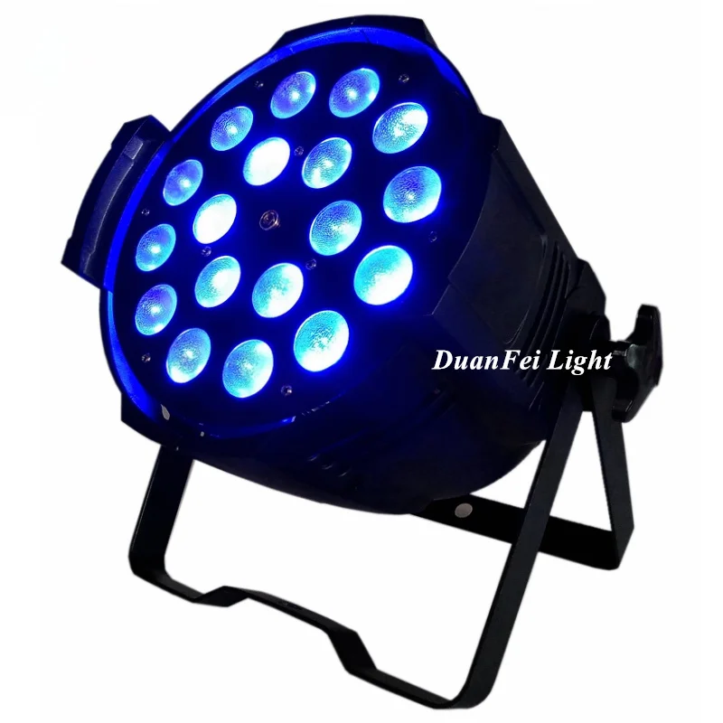 (Flycase) 12 шт. светодиодный PAR-прожектор RGBW dj светодио дный LED par 64 18x10 Вт 4in1 зум для