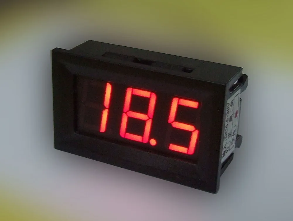 Цифровой светодиодный амперметр постоянного тока 100 А с дисплеем 12 В 24 красный