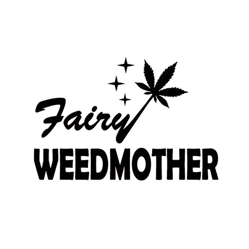 Уникальная наклейка с изображением листьев Феи Weedmother горшка травы ноутбука