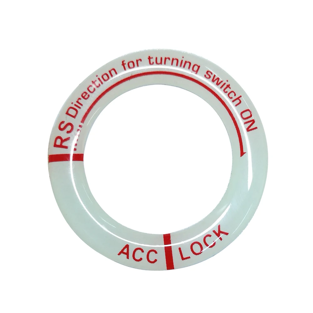 Автомобильный выключатель зажигания светящееся кольцо для ключей крышка с