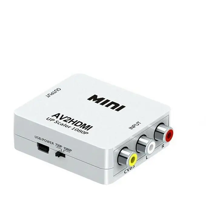 1080 P HDMI К AV скейлер конвертера для RCA AV/CVSB L/R адаптер компонентного видео HDMI2AV HD