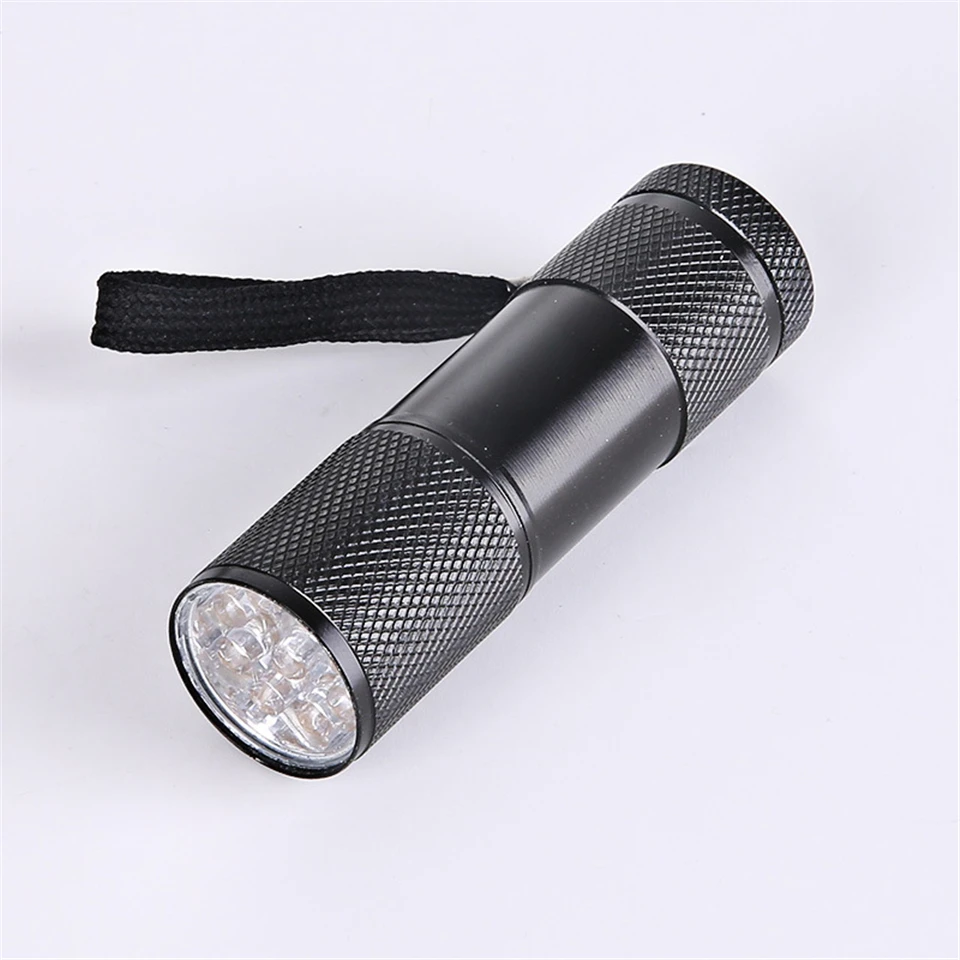 Мини 9LED УФ фонарик Ультрафиолетовый Многофункциональный светодиодный маркер с
