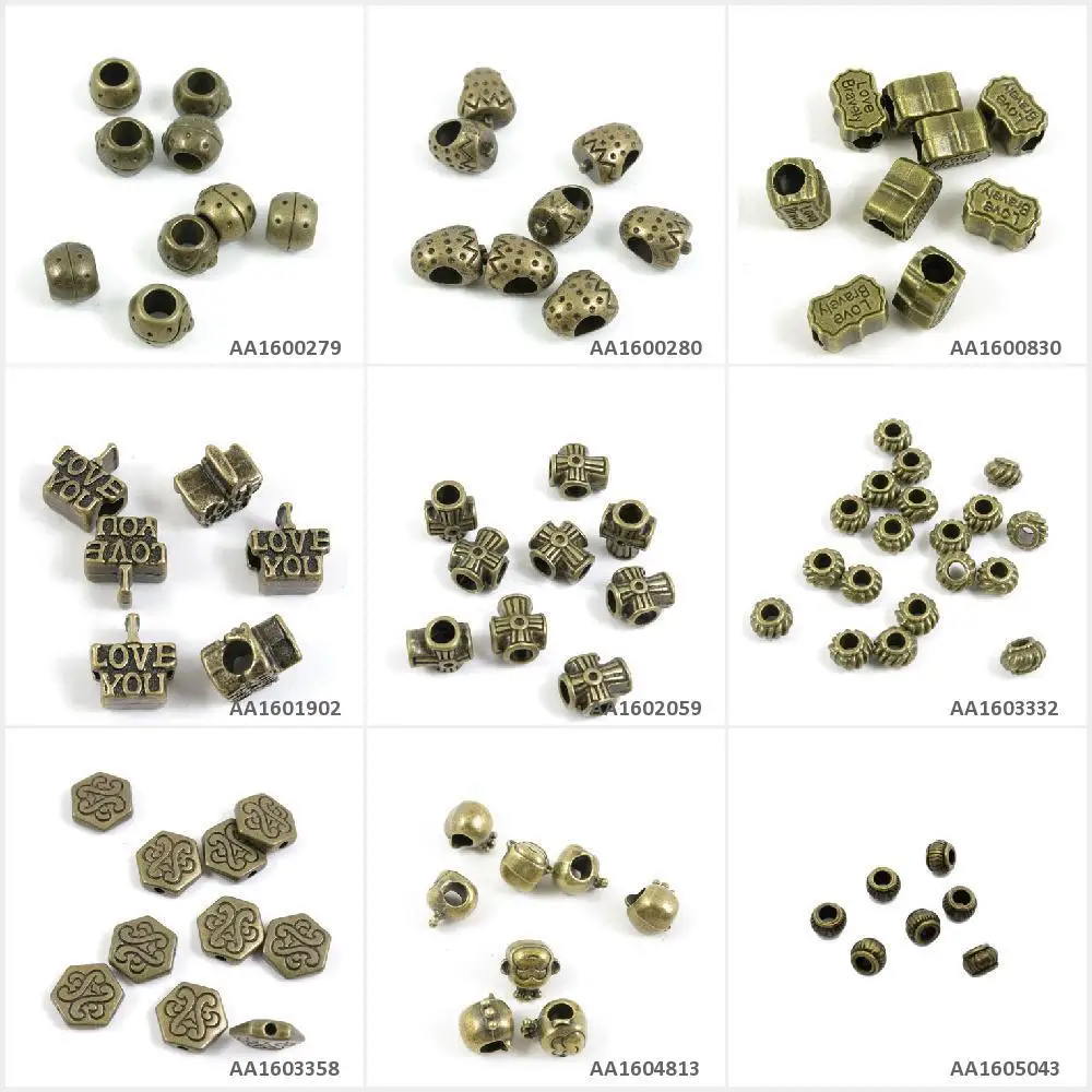 Антикварные подвески бусины россыпью обезьяна король шестигранный крест я люблю