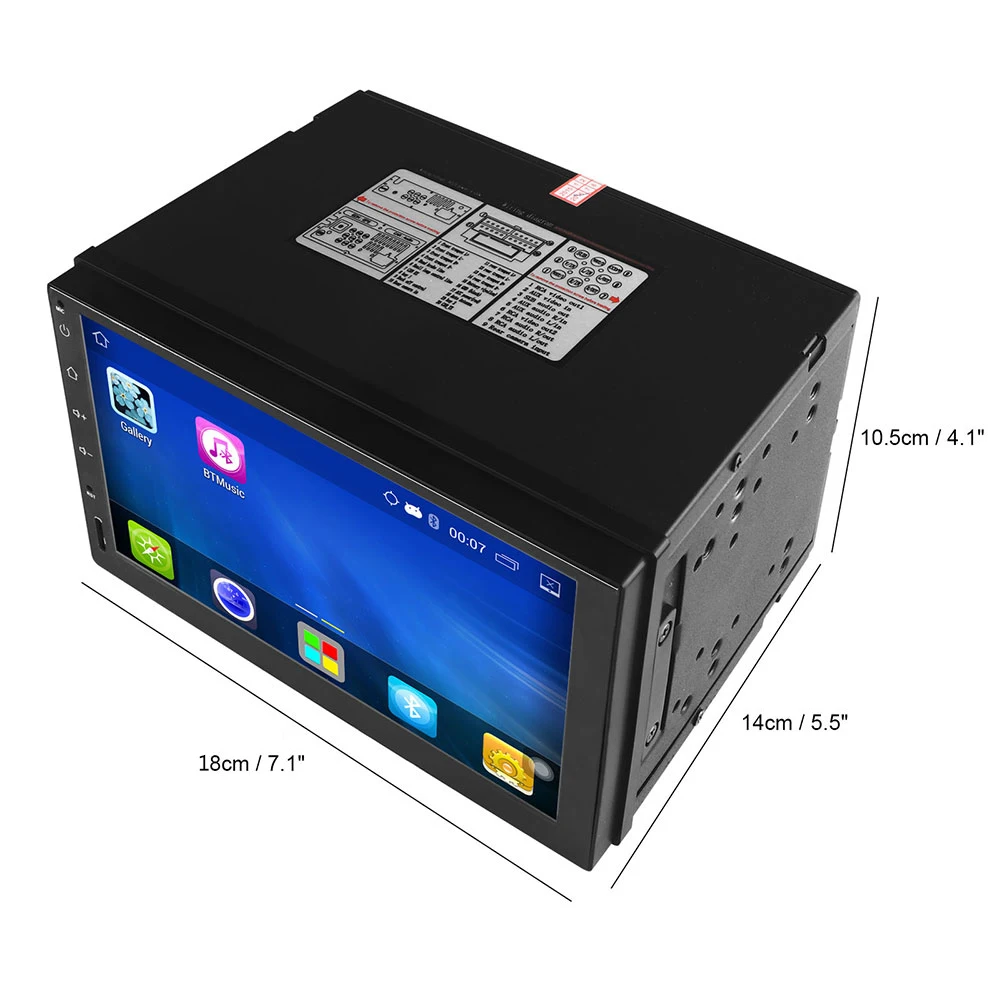 HD 1024*600 Экран радио GPS 2 DIN в автомобиль стерео плеер 7 &quotAndroid 5 1 Quad core 6 ГГц ПЗУ 16 Гб с