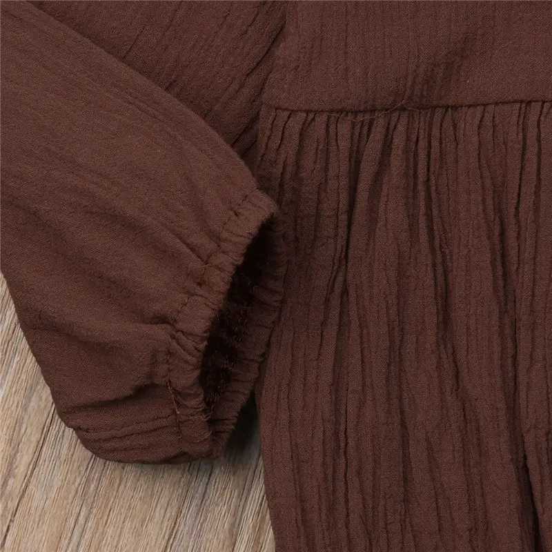 

Infant Baby Girl Bodysuit Toddler Kid Clothes Princess Outfit Fly Sleeve Bodysuit Long Sleeve Jumpsuit Children Clothing 0-3T