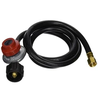 high pressure propane extension hose assembly 0 20 psi adjustable regulator for qcc1type1 tank lp gas grill 38inch femal