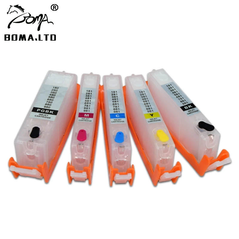 

BOMA.LTD 580 581 XL PGI-580 CLI-581 Ink Cartridge For Canon PIXMA TS8150 TS8151 TS8152 TS8250 TS8251 TS8252 TS9150 TS9155 Chip