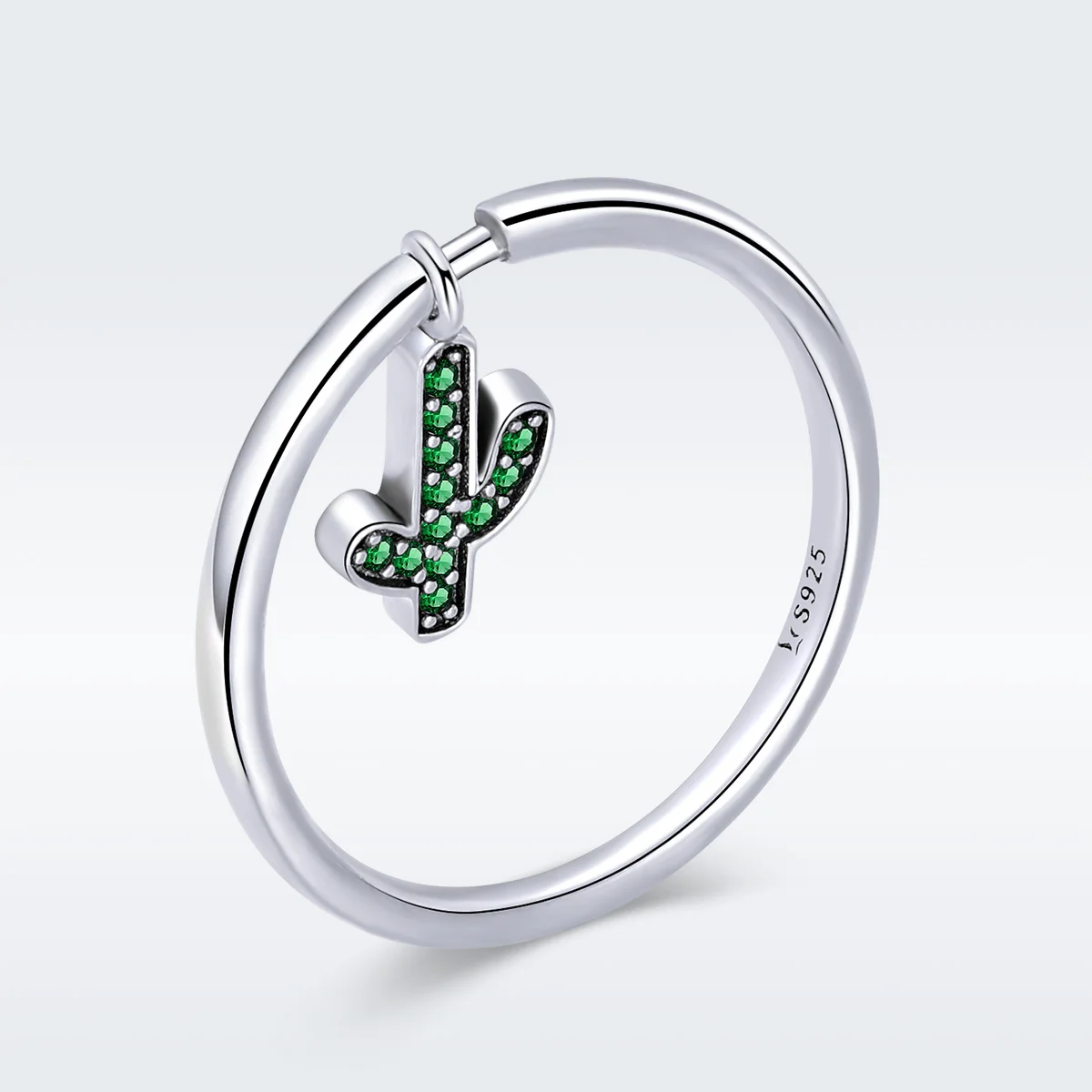 DALARAN 925 sterling silver youth charm personality green bird pendant bright eye light female matching match ring | Украшения и