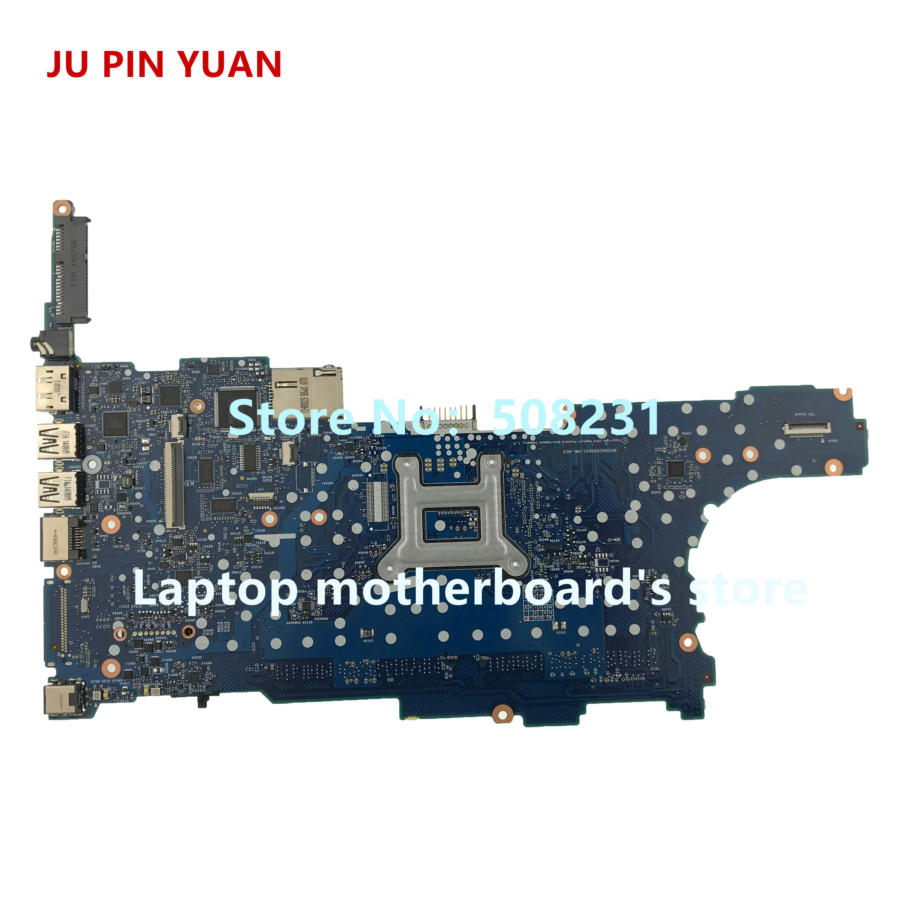 

JU PIN YUAN 730803-601 730803-501 730803-001 For HP EliteBook 840 G1 Laptop motherboard With SR1ED i5-4300u CPU fully Tested