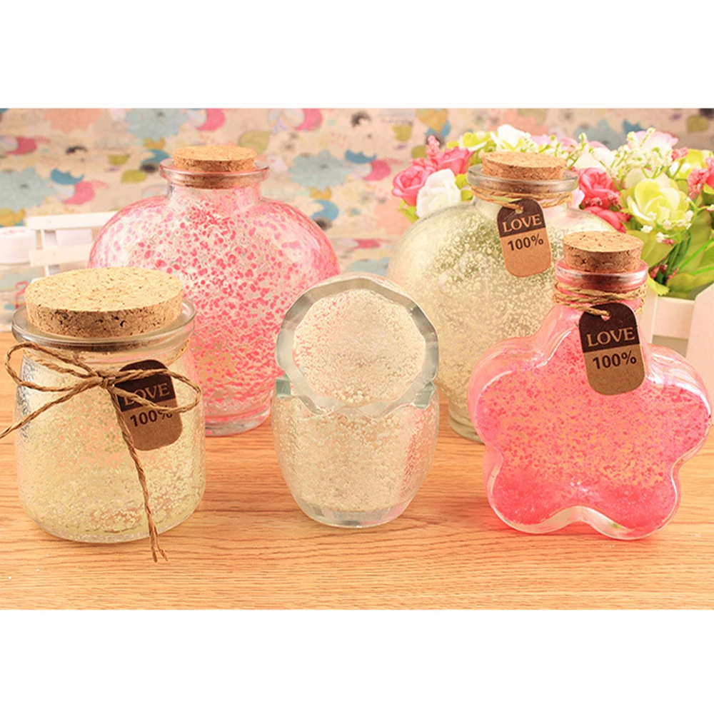 Magic Fluorescent Glow In The Dark Luminous Home Decor Party Decoration Bright Paint Star Wishing Bottle Particle Sand | Дом и сад