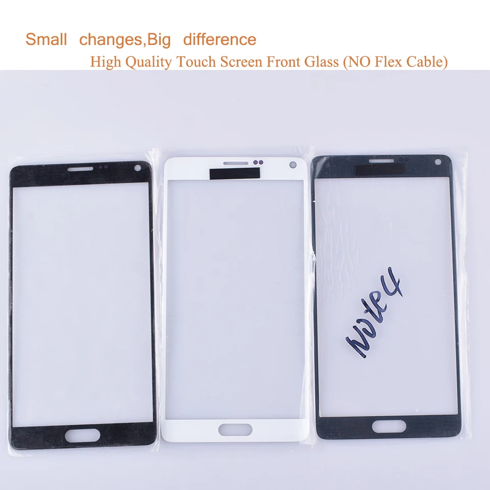 10 шт./лот для Samsung Galaxy Note 4 N910 N910A N910F N910H сенсорный экран Передний со стеклянной