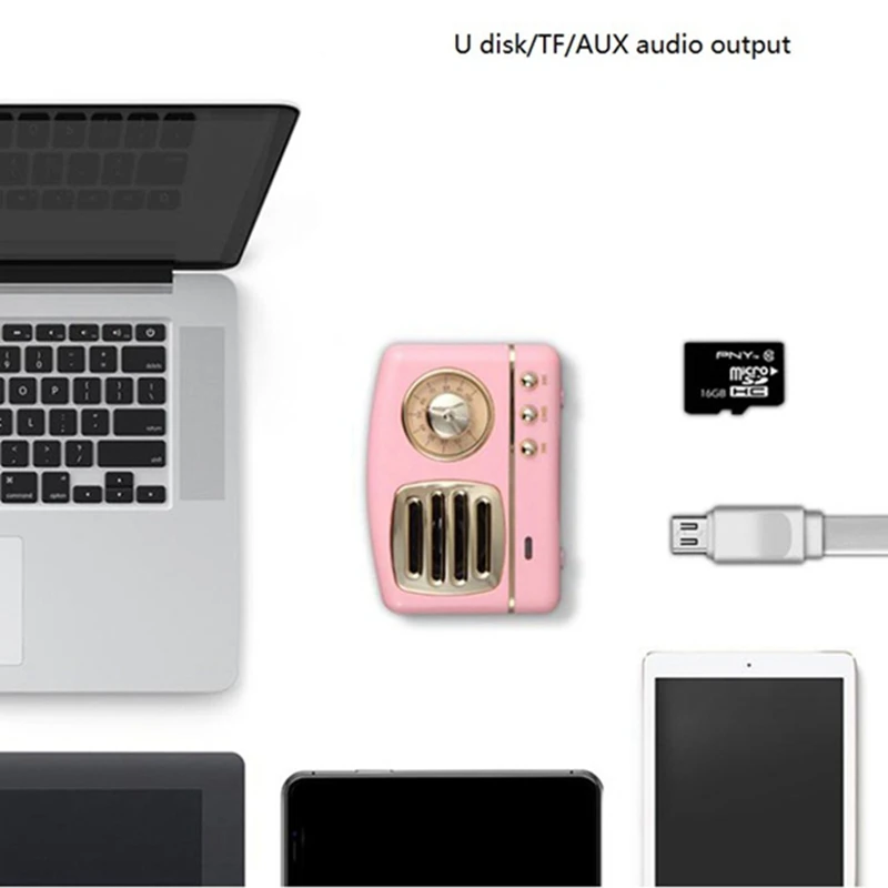 Новый стиль мобильный телефон Bluetooth колонка инновационный радиоприемник ретро