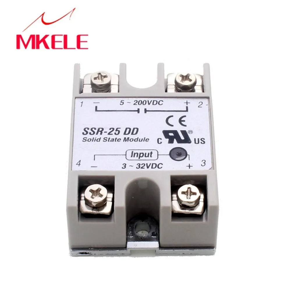 IMC Горячий Новый пластиковый металлический твердотельный реле SSR DC 25A 3 32VDC/5 60VDC|ssr