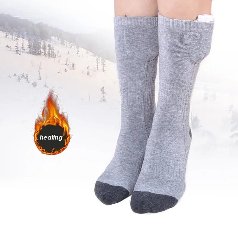 

Rechargeable Heating Warm Socks Adjustable Temperature Lithium Battery Infrared Heating Male And Female Sport Ski Socks Winter