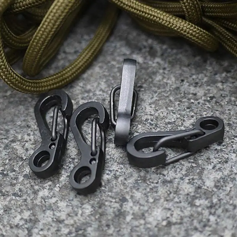 1pcs Mini Carabiners Spring Backpack Clasps Climbing Accessories EDC Keychain Camping Hooks Paracord Tactical Survival Gear Z70 | Спорт и