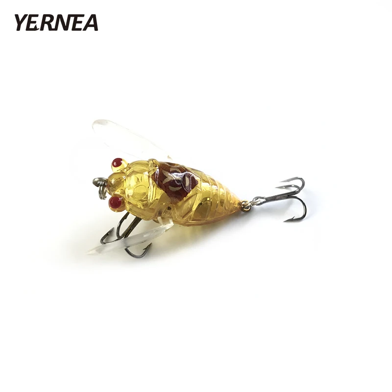Yernea 1 шт. 4 цвета насекомые Cicadas бионические дороги рыболовные приманки порты