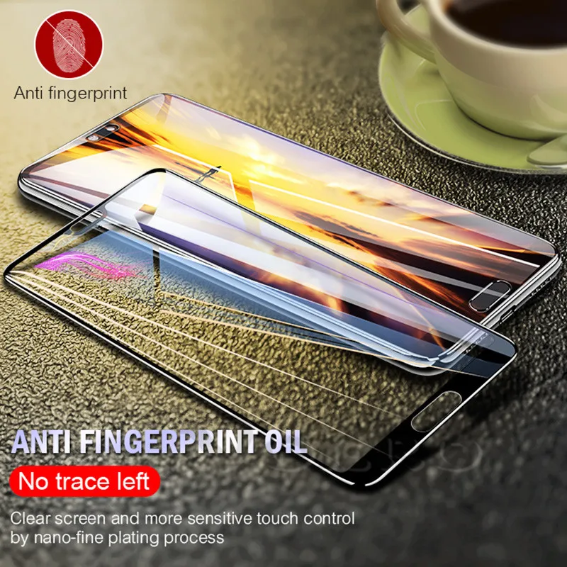 Закаленное стекло 9D для Huawei P20 lite pro plus защитное Высокопрочное полное покрытие