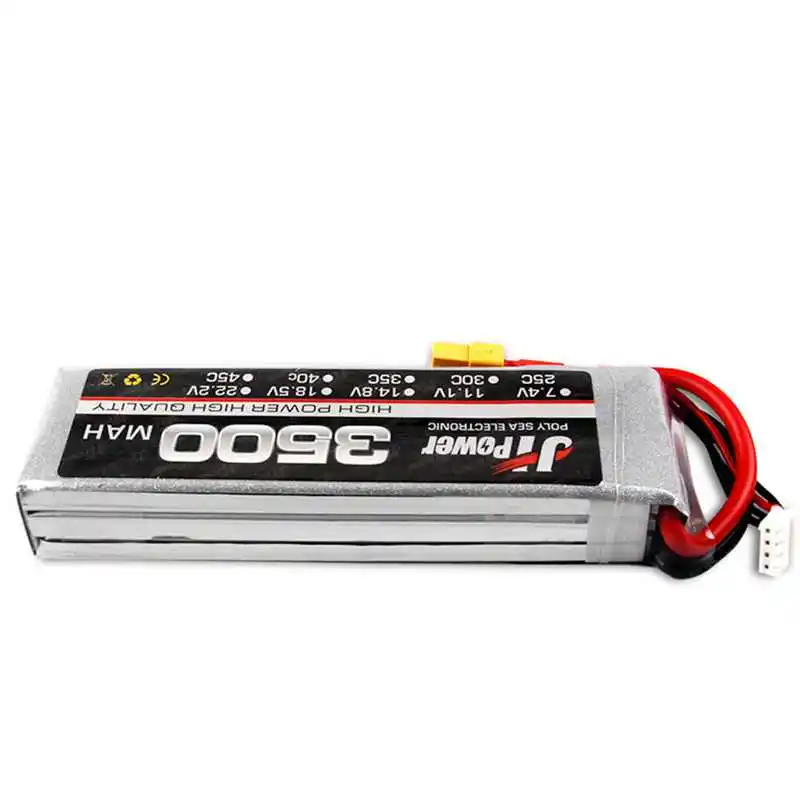 Обновленная JH RC Автомобильная батарея 3500mah 3S 25C 11 1 v lipo T/TX60 вилка для 1/10