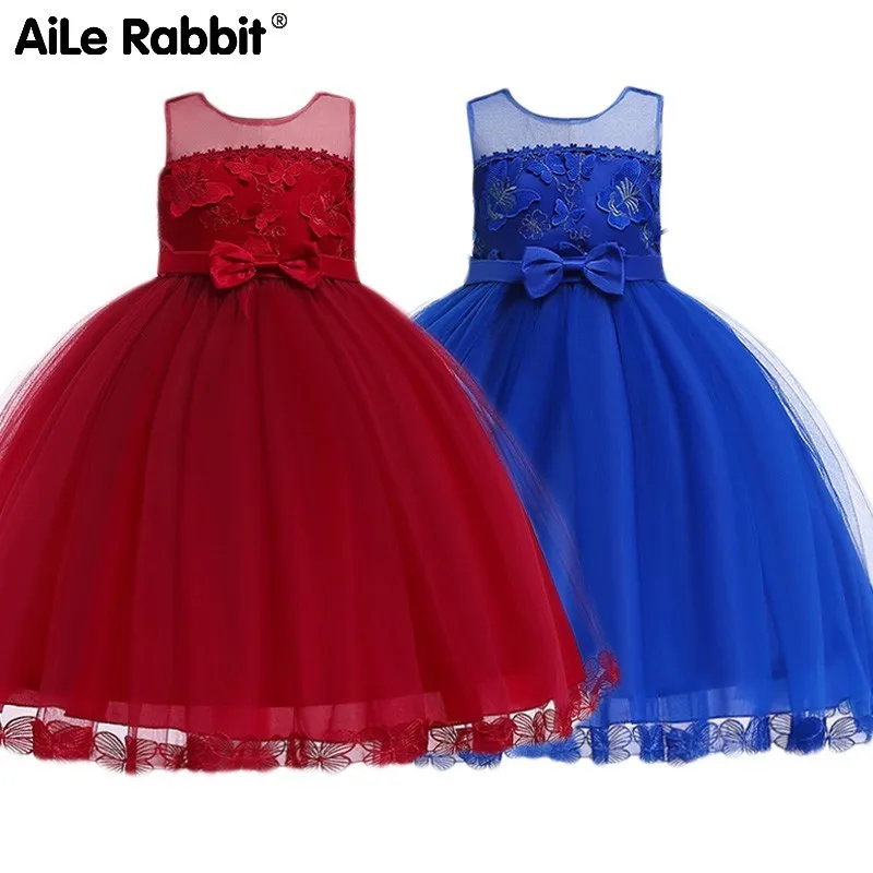 Детские платья для девочек AiLe Rabbit От 5 до 14 лет платье принцессы с