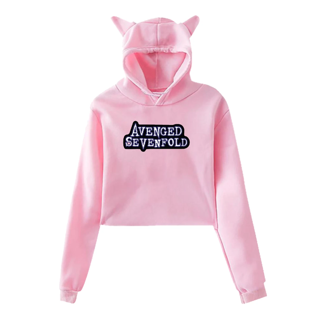 Женская толстовка с капюшоном SAMCUSTOM Avenged Sevenfold Deathbat Crest длинными рукавами и