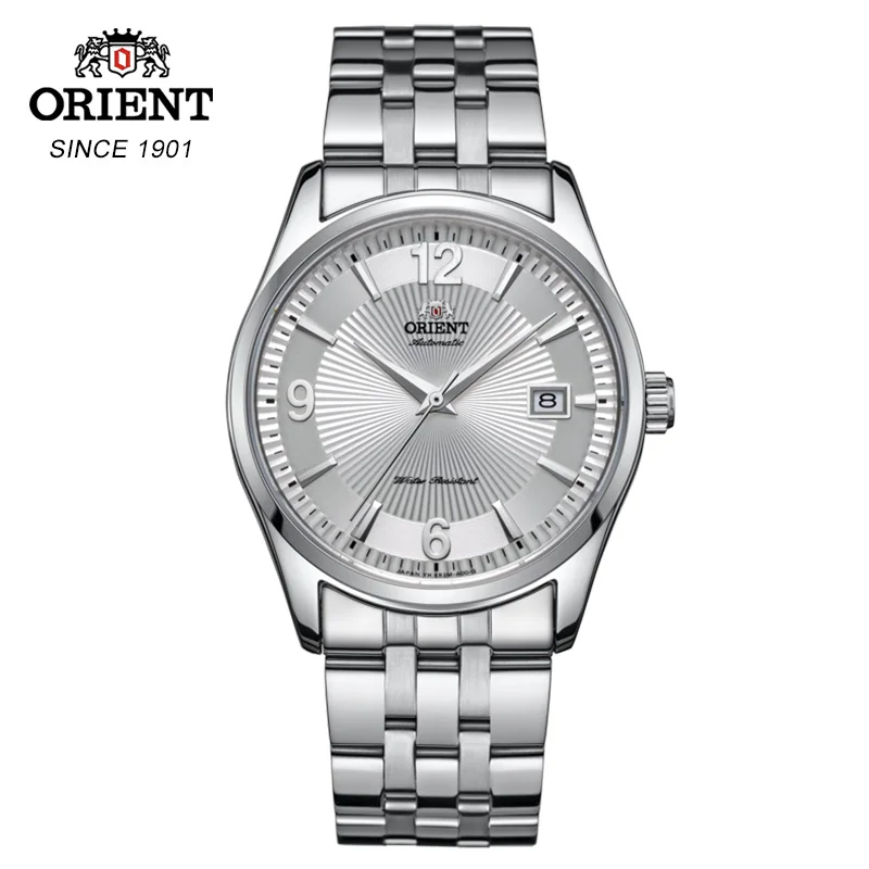 100% Ориент автоматические механические часы модные роскошные из нержавеющей