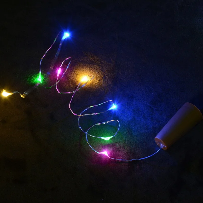 

80 см 8led винные бутылки светильники-пробка медная проволока струнные светильники для Diy Рождество Свадьба фестиваль Вечеринка Декор