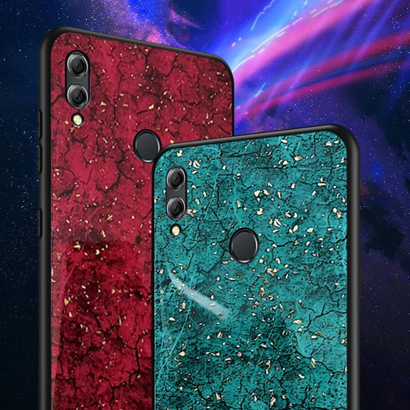 Роскошный чехол для телефона honor 9 lite huawei 8x 8c max 10 блестящий под мрамор 8x9 |