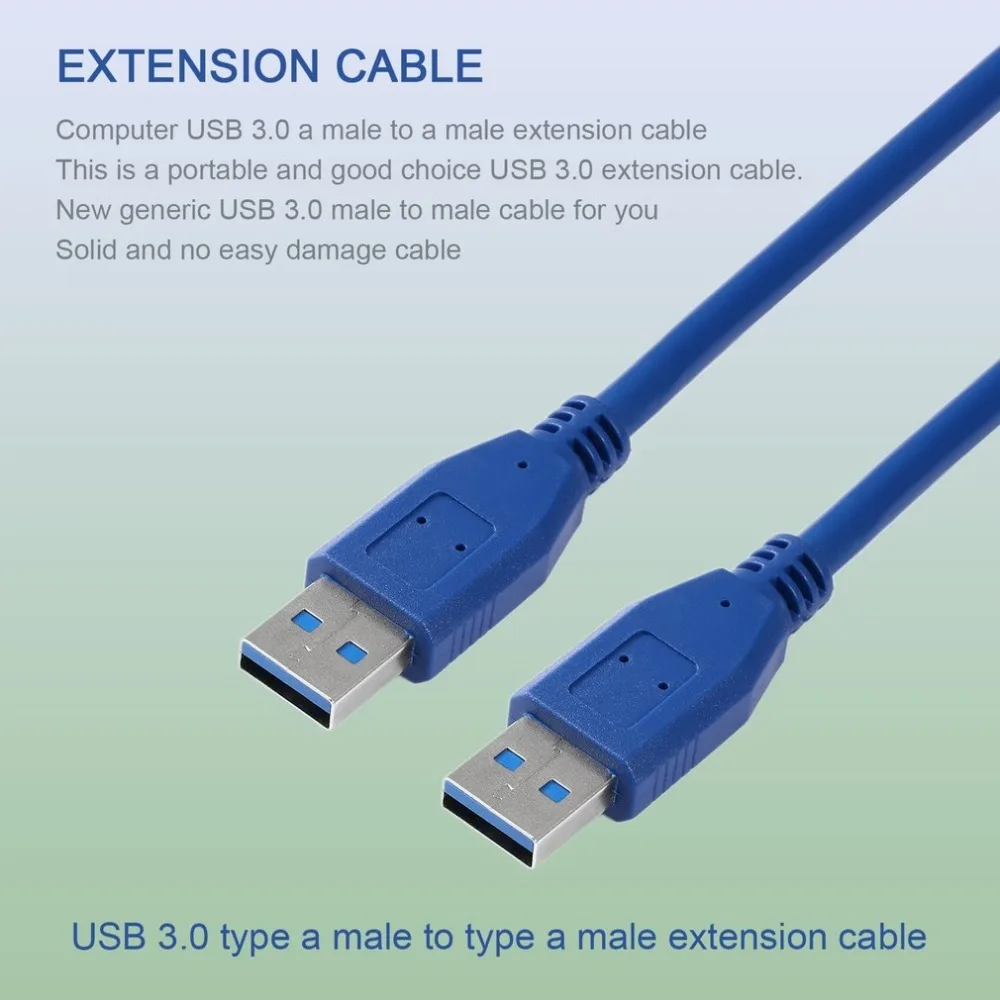 Кабель для майнинга Портативный синий сплошной 3FT/1 м SuperSpeed USB компьютера 3 0 Тип