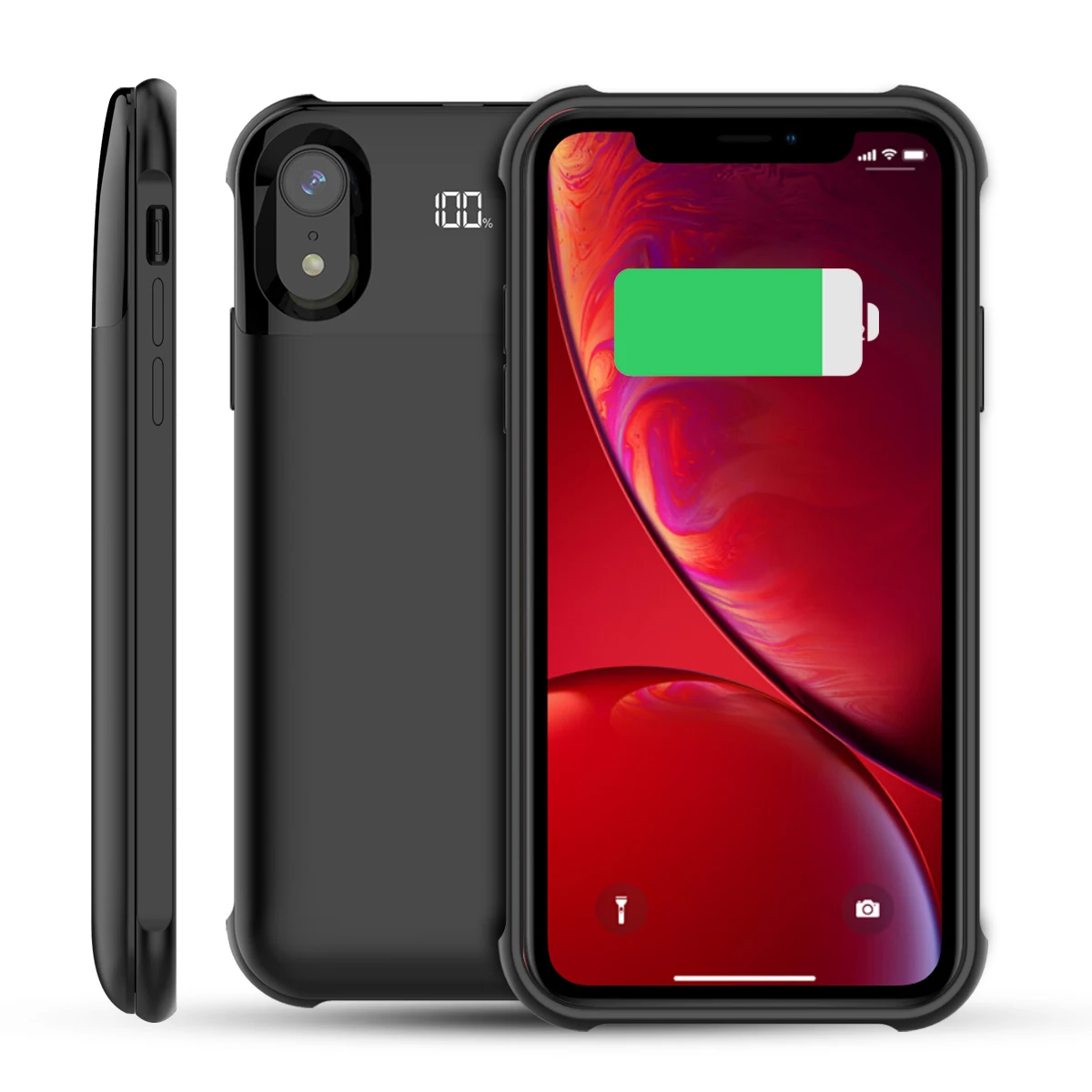 Внешний аккумулятор для iPhone XS Max 5500 мАч со светодиодным индикатором|Чехлы с