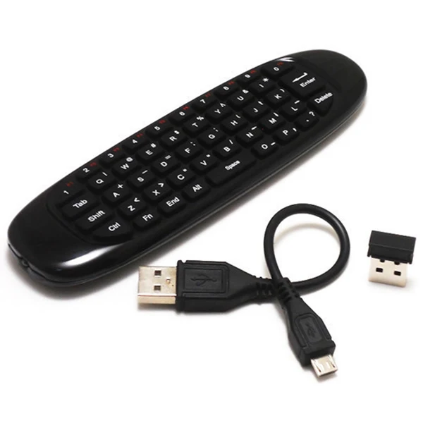 2 4 Ghz C120 Fly Air Mouse перезаряжаемая мини беспроводная клавиатура ручной пульт
