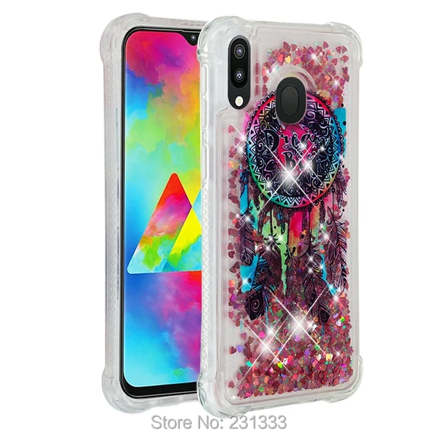 Для Samsung Galaxy M20 M10 A10 для Huawei Honor 10 Lite ударопрочный жидкий зыбучий песок мягкий чехол