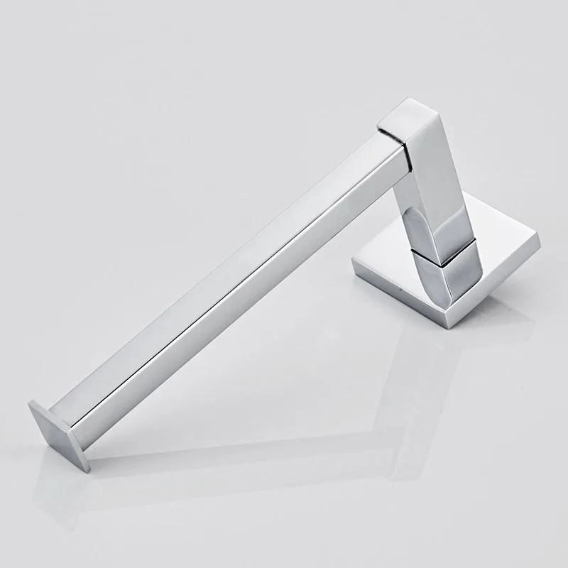 

HOT-Chrome Square Bathroom Toilet Roll Holder. Wall Mounted Toilet Roll