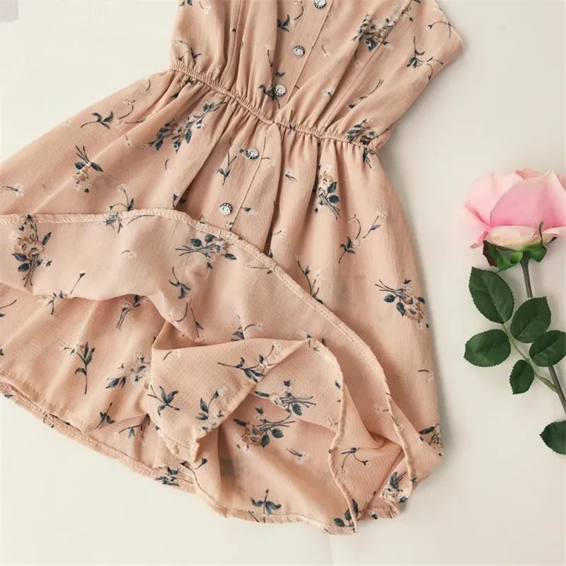 Летнее пляжное платье с цветочным принтом Vestidos эластичные платья высокой талией