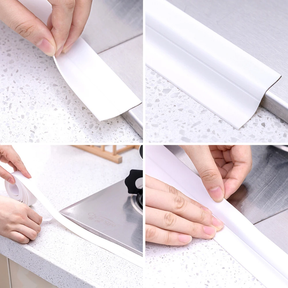 HOOMIN Mildew Tape Waterproof Kitchen Bathroom Wall Sealing Adhesive Tile Crack Repair PVC | Дом и сад