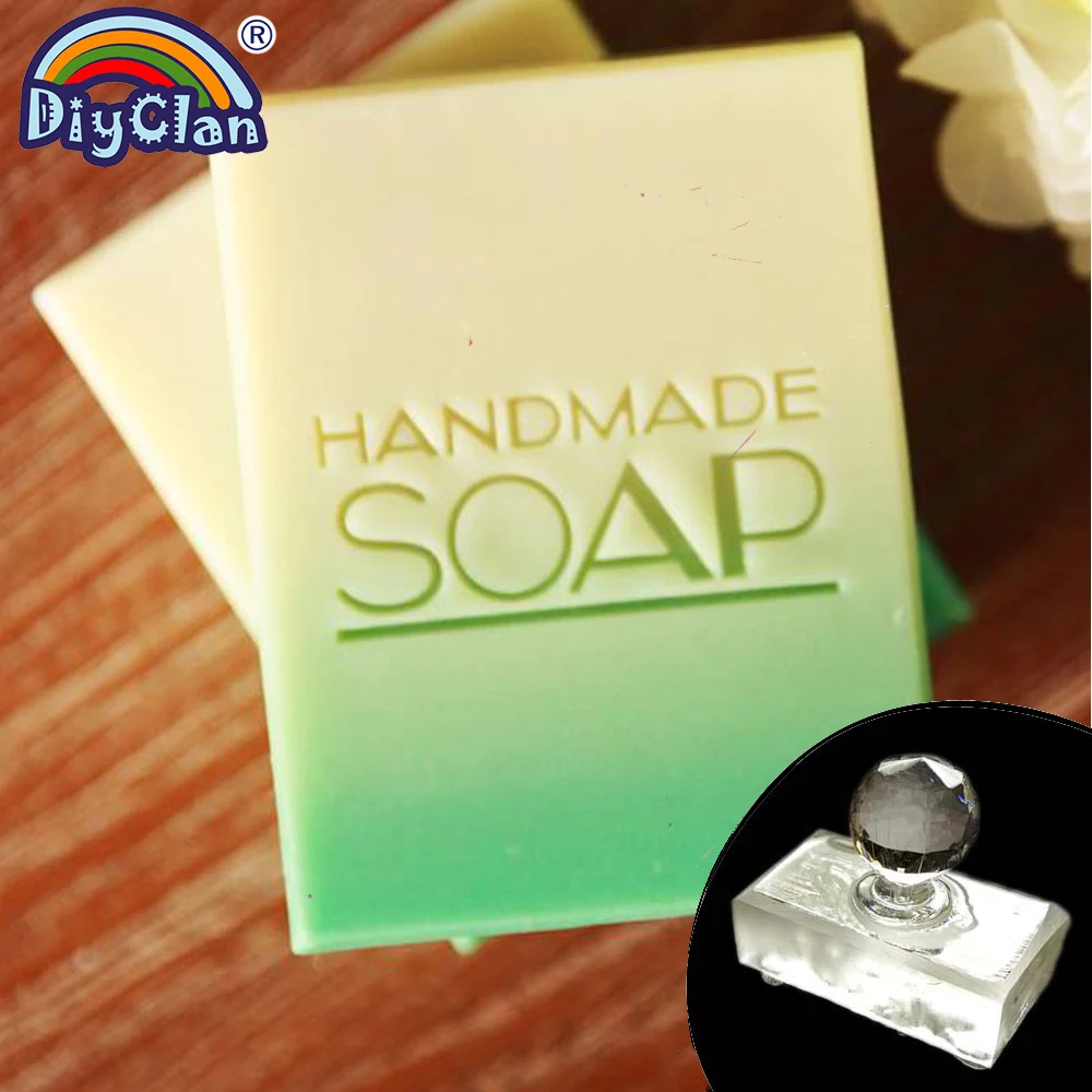 Прозрачное мыло ручной работы штамп натуральное глава с ручкой акриловые Главы
