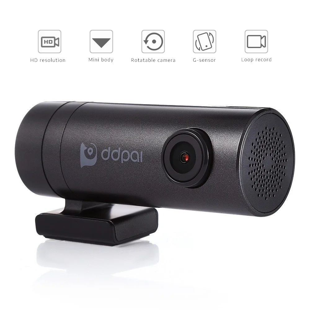 DDPai Mini 1080 P Автомобильный dvr Dash Cam HD g сенсор петля запись WDR Wifi автомобиль Вождение