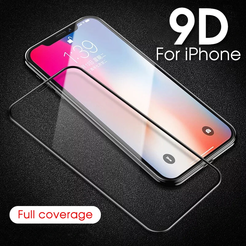 9D полное покрытие закаленное стекло протектор экрана для iPhone 7 8 Plus 6 S 9H Закаленное