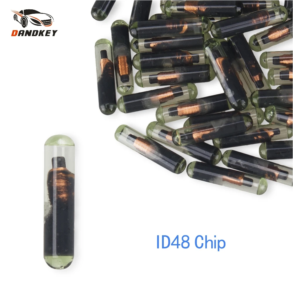 Dandkey 10X ключ транспондер ID48 чип углеродный для VW Skoda Seat Audi Porsche Honda автомобильного