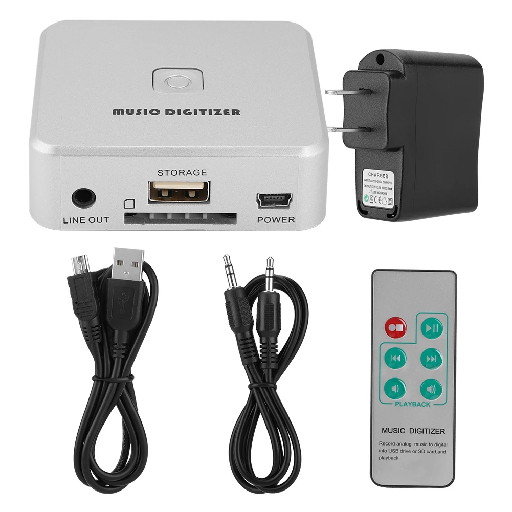 USB аудио карта захвата музыкальный дигитайзер HD плеер рекордер L/R 3 5 US штекер