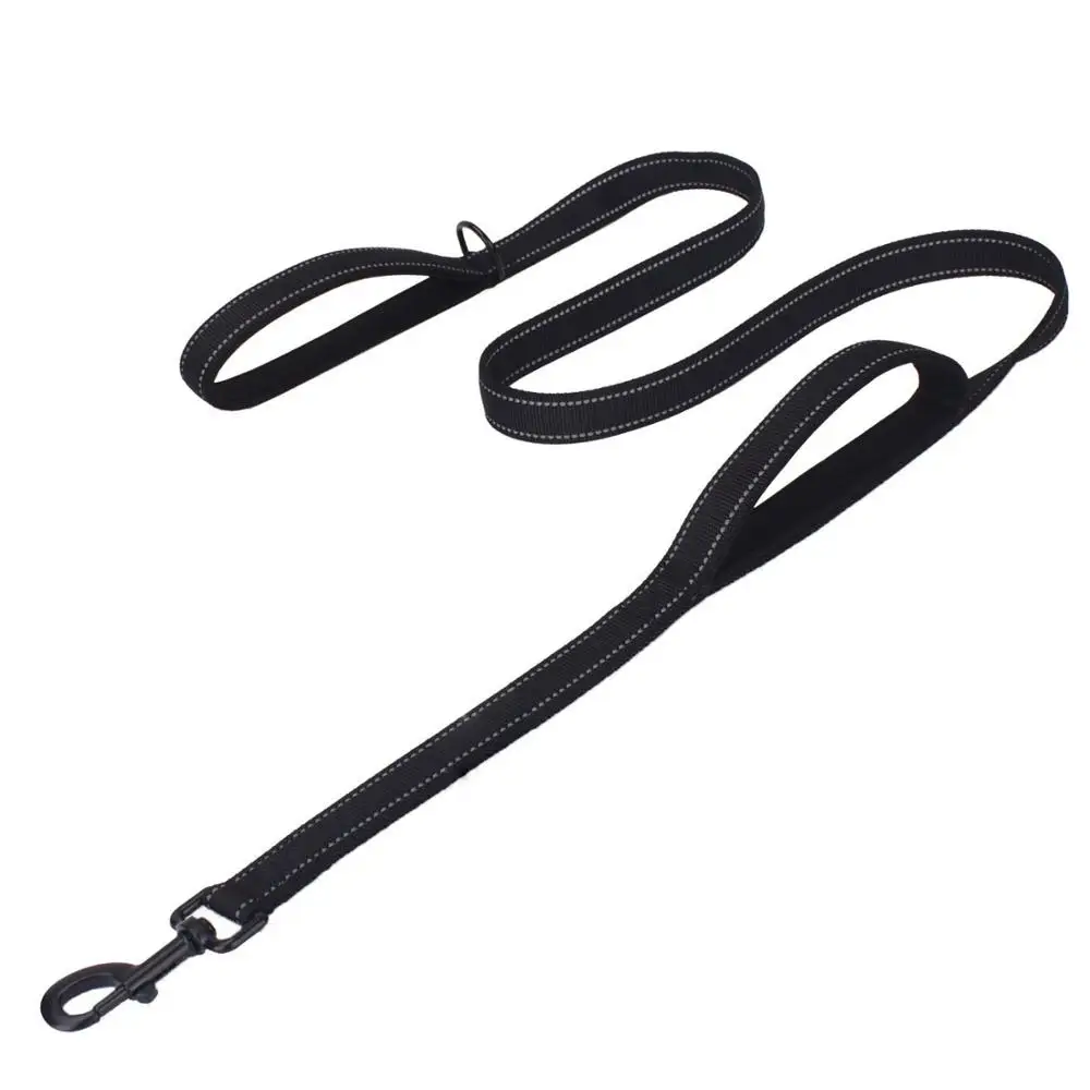 FML домашнее животное поводок для собак Светоотражающие поводки 2 ручки с толстым