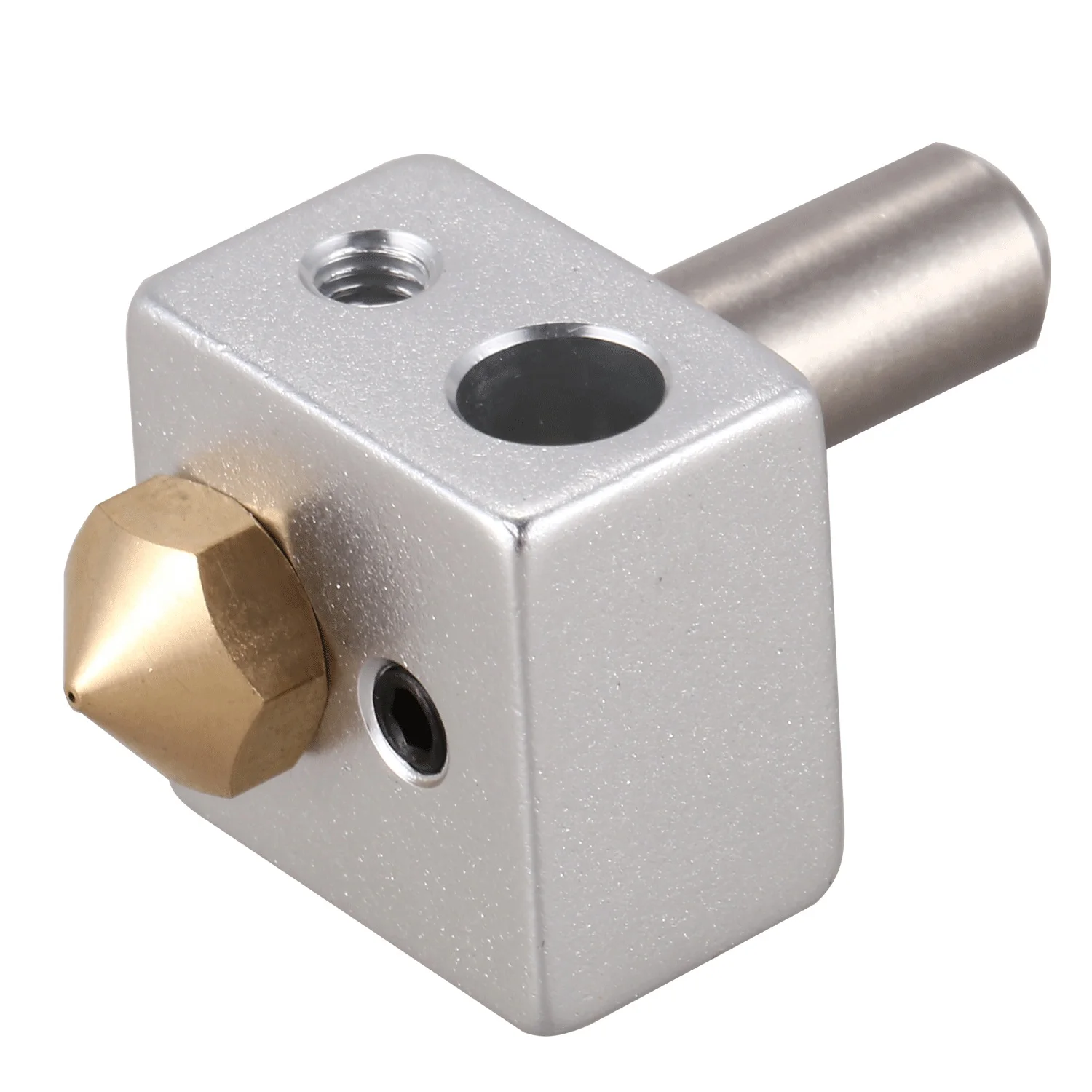 MK10 Hotend Kit для 3D принтера | Сопло M7 и горловина с трубкой из ПТФЭ алюминиевым блоком