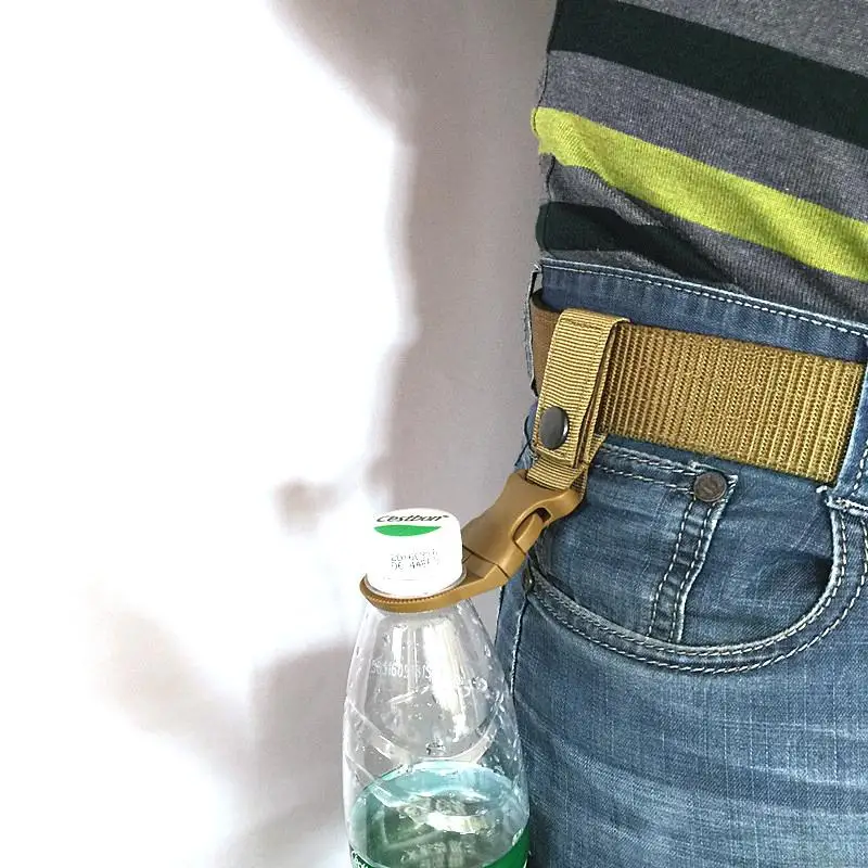 Уличный Тактический держатель для бутылки с водой зажим кемпинга пешего туризма