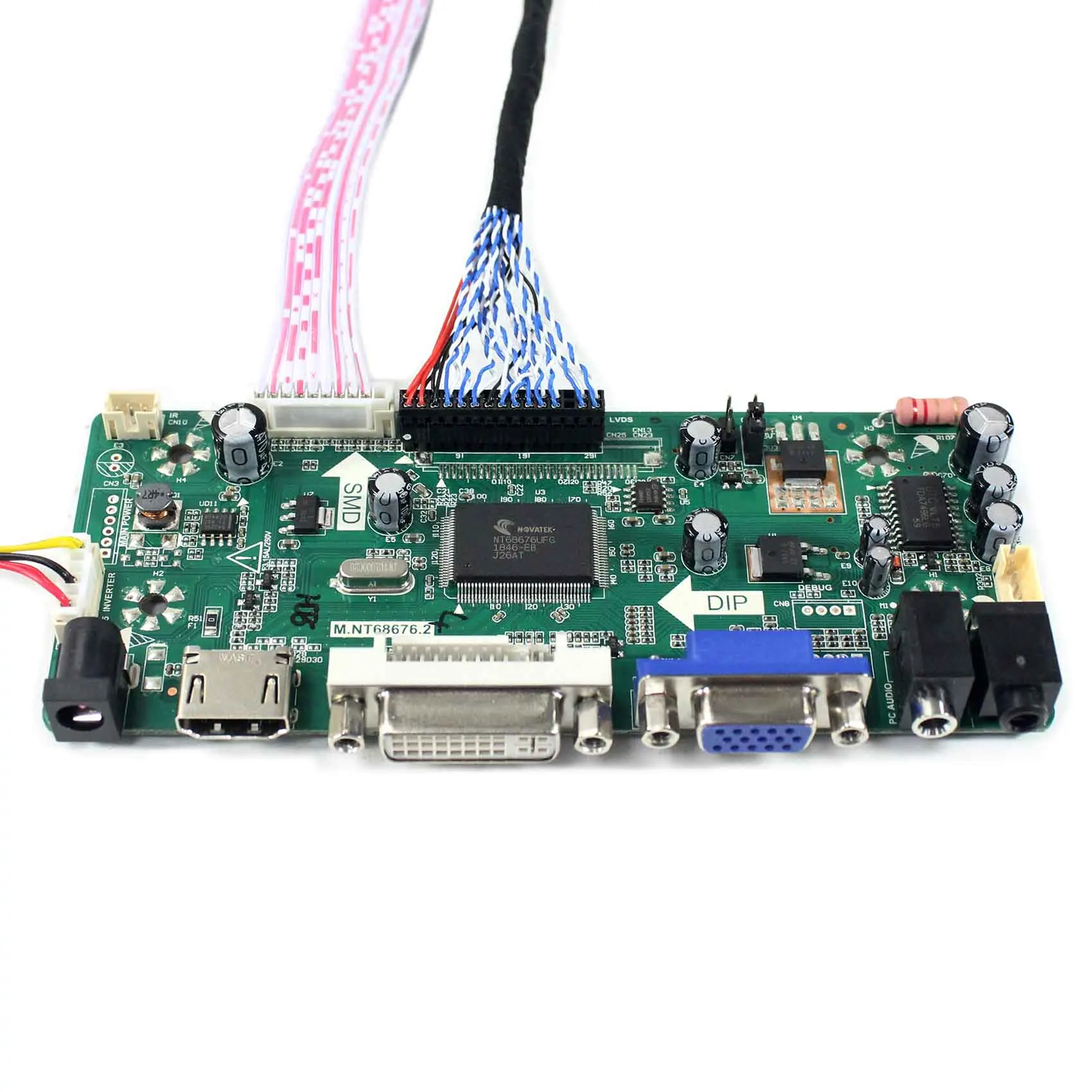 Плата драйвера ЖК экрана G190EG01 V1 M.N68676 с аудиовходом HD MI DVI VGA|Запасные части| |