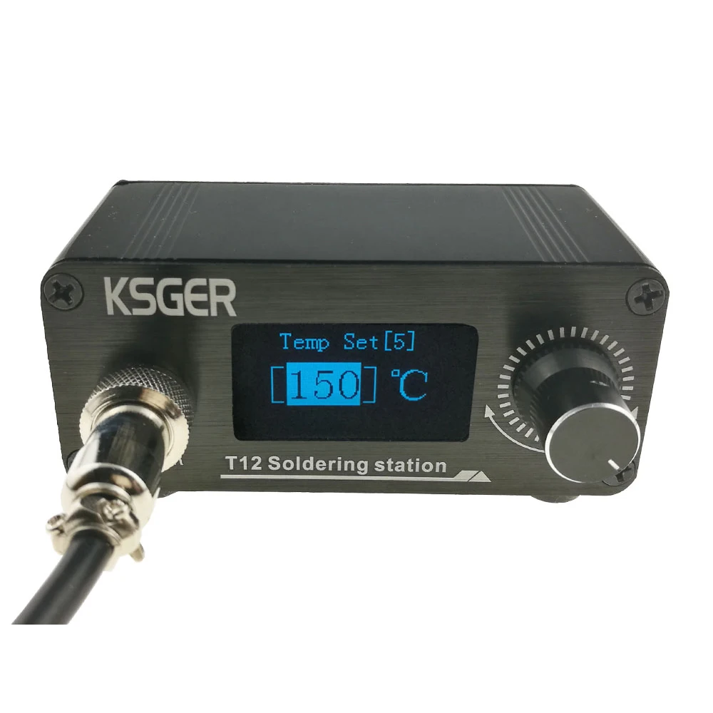 KSGER V2.01 STM32 OLED T12 температурный контроллер паяльная станция 907 ручка K наконечник