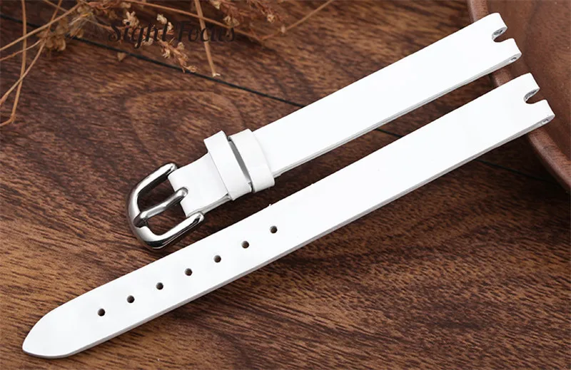 Ремешок из телячьей кожи для часов Tissot Flamingo T003 черный белый красный браслет с