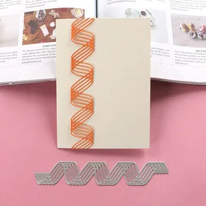 DUOFEN металлические штампы 070300 ритм волна границы трафарет для тиснения DIY Записки бумажный альбом 2018 июня Новый